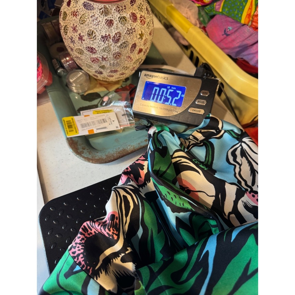 La Double J's Dress small Mini Swing Big Blooms Viola Silk Floral RSP $560 blue - Picture 10 of 10